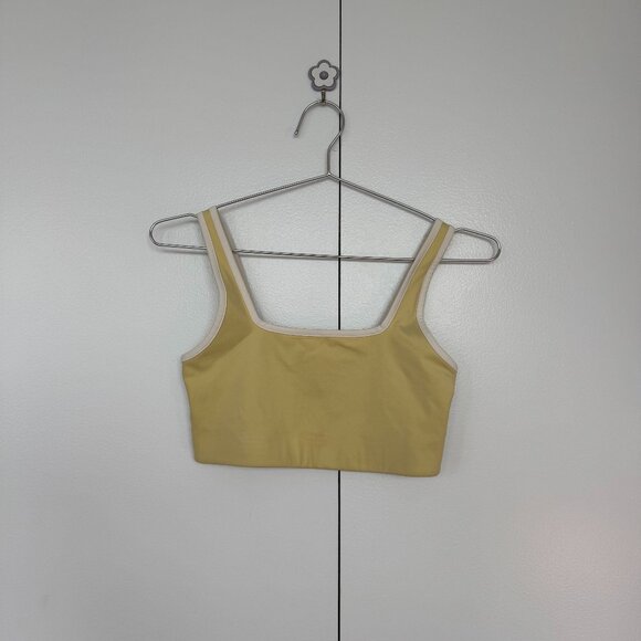 Girlfriend Collective Lemonade Tommy Cropped Bra - Picture 1 of 4